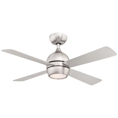 Fanimation 44"  Kwad Brushed Nickel Led Ceiling Fan With Remote