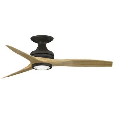 Fanimation 48"  Spitfire Flushmount Dark Bronze Led Ceiling Fan