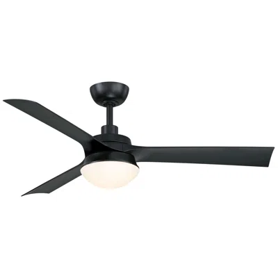 Fanimation 52"  Barlow Black Outdoor Led Ceiling Fan With Remote