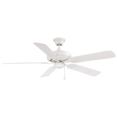 Fanimation 52"  Edgewood Matte White Outdoor Pull-chain Ceiling Fan