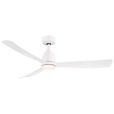 Fanimation 52"  Kute Matte White Damp Led Smart Ceiling Fan