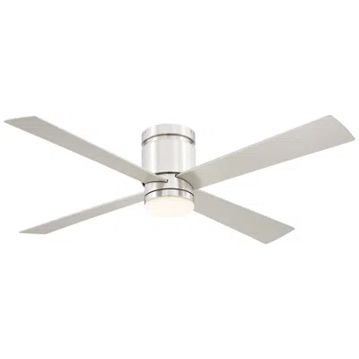 Fanimation 52"  Kwartet Brushed Nickel Cct Led Hugger Ceiling Fan