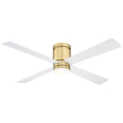 Fanimation 52"  Kwartet Satin Brass Cct Led Hugger Ceiling Fan