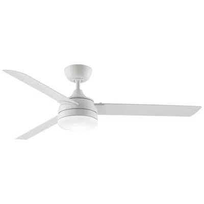 Fanimation 56"  Xeno Matte White Wet Rated Led Ceiling Fan With Remote