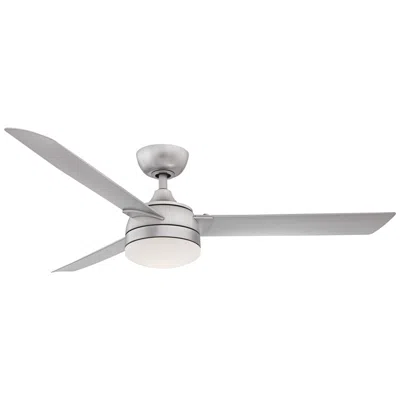Fanimation 56"  Xeno Silver Wet Rated Led Ceiling Fan With Remote