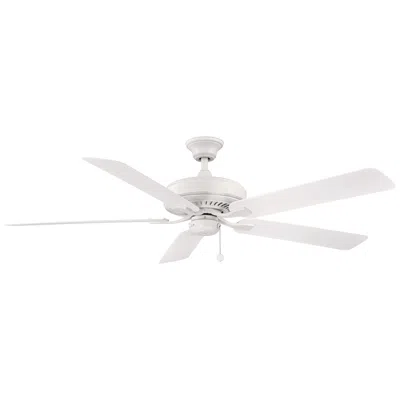 Fanimation 60"  Edgewood Matte White Outdoor Pull-chain Ceiling Fan