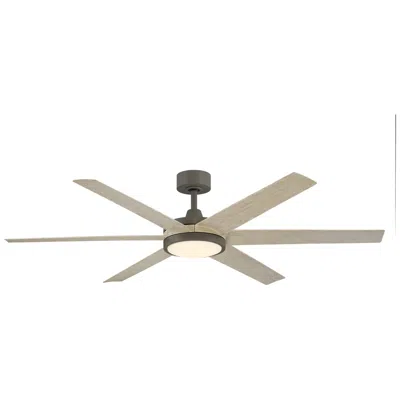 Fanimation 64"  Brawn Antique Graphite Outdoor Led Smart Ceiling Fan