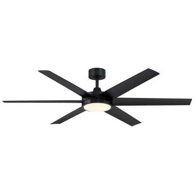 Fanimation 64"  Brawn Black Outdoor Led Smart Ceiling Fan