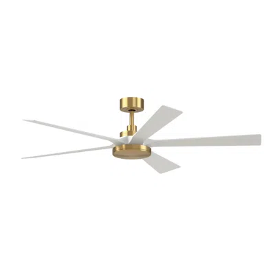 Fanimation 64"  Torchaire Brushed Satin Brass Led Ceiling Fan