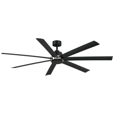 Fanimation 72"  Pendry Black And Nickel Outdoor Smart Ceiling Fan