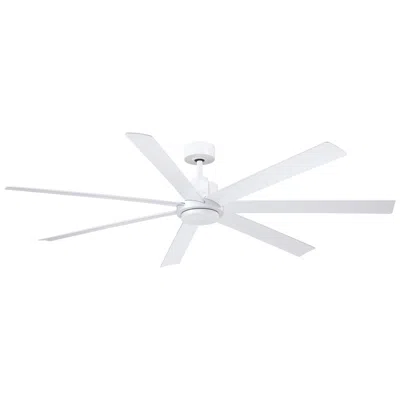 Fanimation 72"  Pendry Matte White Outdoor Smart Ceiling Fan
