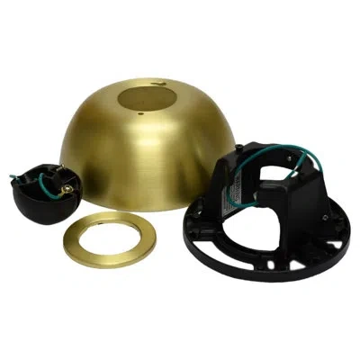 Fanimation Ceiling Fan Sloped Ceiling Adapter In Brushed Satin Brass