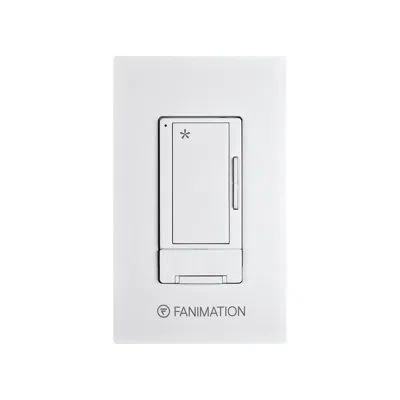 Fanimation Ceiling Fan Wall Control With Receiver - 3 Speed Fan - White