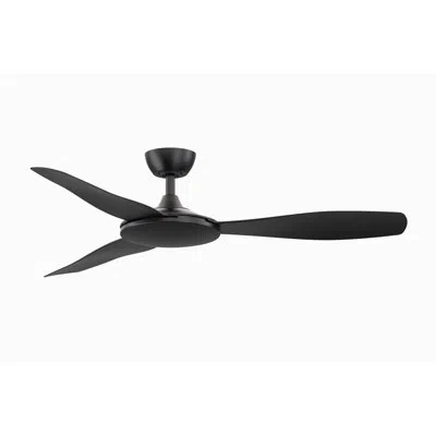 Fanimation Glideaire 52 Inch Indoor/outdoor Smart Ceiling Fan With Remote Control In Black