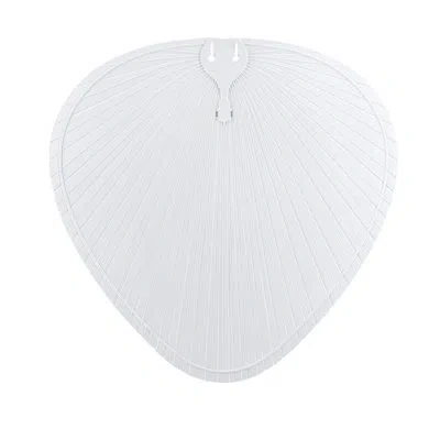 Fanimation Islander Dc 22 Inch Indoor/outdoor Ceiling Fan Wide Oval Palm-inspired Blades - Set Of 5 In Matte White
