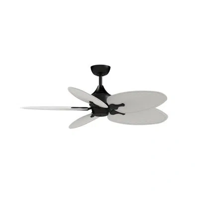 Fanimation Islander Dc 52 Inch Indoor/outdoor Smart Ceiling Fan With Remote Control In Narrow Oval Matte White,black