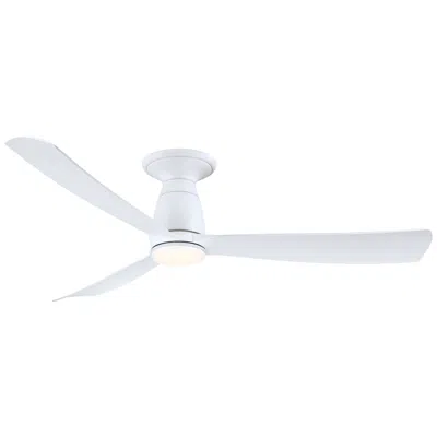Fanimation Kute - 52 Inch Flush - Mw With Mw Blades And Led Lk