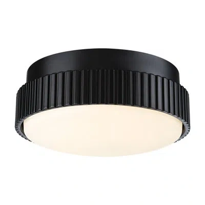 Fanimation Kute Ceiling Fan Knurled Correlated Color Temperature (cct) Select Led Light Kit In Matte Black