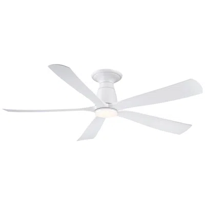 Fanimation Kute5 - 52 Inch Flush - Mw With Mw Blades And Led Lk