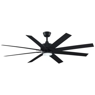 Fanimation Levon Custom - 64 Inch - Bl With Bl Blades And Led Lk