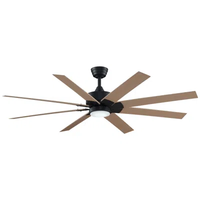 Fanimation Levon Custom - 64 Inch - Bl With N Blades And Led Lk