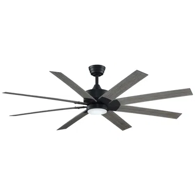 Fanimation Levon Custom - 64 Inch - Bl With We Blades And Led Lk