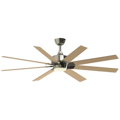 Fanimation Levon Custom - 64 Inch - Bn With N Blades And Led Lk