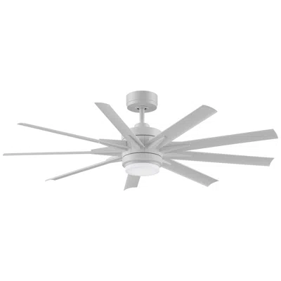 Fanimation Odyn Custom - 56 Inch - Mww With Mww Blades And Led Lk