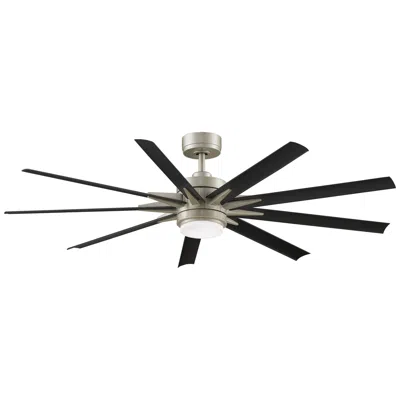 Fanimation Odyn Custom - 64 Inch - Bnw With Blw Blades And Led Lk
