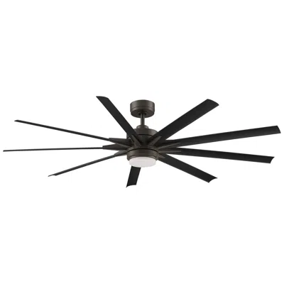 Fanimation Odyn Custom - 72 Inch - Grw With Blw Blades And Led Lk