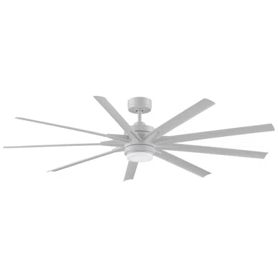 Fanimation Odyn Custom - 72 Inch - Mww With Mww Blades And Led Lk