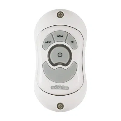 Fanimation Old Havana Ceiling Fan Remote & Wall Control In White