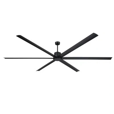 Fanimation Pendry Max 120 Inch Indoor/outdoor Smart Ceiling Fan - Black With Black Blades