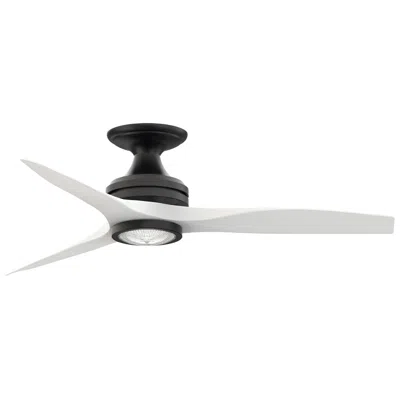 Fanimation Spitfire - 48 Inch Flush - Bl With Mw Blades And Led Lk