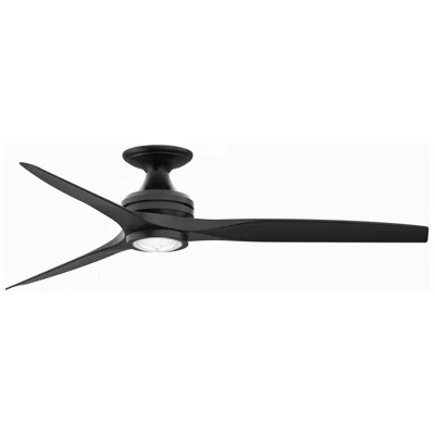 Fanimation Spitfire - 60 Inch Flush - Bl With Bl Blades And Led Lk