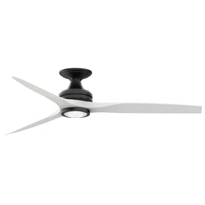 Fanimation Spitfire - 60 Inch Flush - Bl With Mw Blades And Led Lk