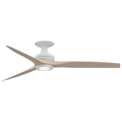 Fanimation Spitfire - 60 Inch Flush - Mw With Ww Blades And Led Lk