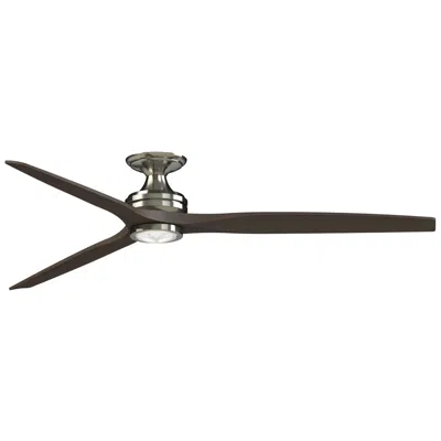 Fanimation Spitfire Dc 72 Inch Flush - Bn With Dwa Blades And Bn Led Lk