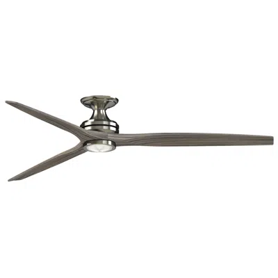 Fanimation Spitfire Dc 72 Inch Flush - Bn With We Blades And Bn Led Lk