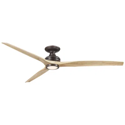 Fanimation Spitfire Dc 72 Inch Flush - Dz With N Blades And Dz Led Lk