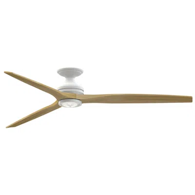 Fanimation Spitfire Dc 72 Inch Flush - Mw With N Blades And Mw Led Lk