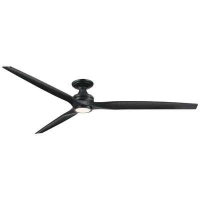 Fanimation Spitfire Dc 84 Inch Flush - Bl With Bl Blades And Bl Led Lk