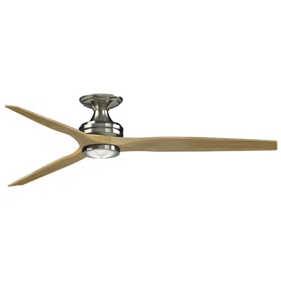 Fanimation Spitfire Dc Custom 64" Flush - Bn, N Blades, Light Kit