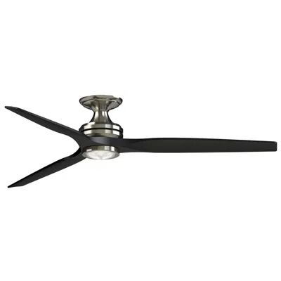 Fanimation Spitfire Dc Custom 64" Flush - Bn With Bl Blades, Bn Lk