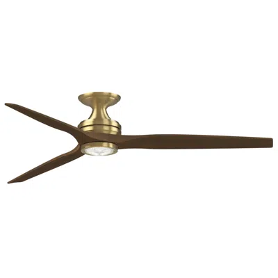 Fanimation Spitfire Dc Custom - 64" Flush - Bs W/ Wk Blades & Light Kit