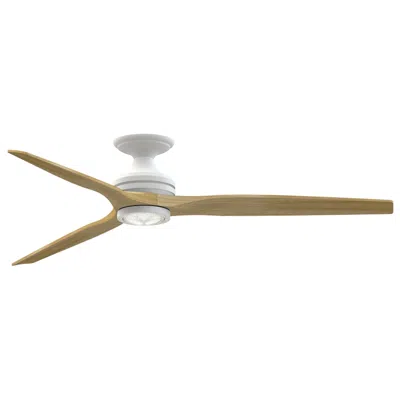 Fanimation Spitfire Dc Custom - 64 In. Flush - Mw W/ N Blades & Mw Led Lk