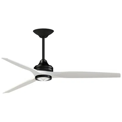 Fanimation Spitfire Dc Custom - 64 Inch - Bl With Mw Blades And Bl Led Lk
