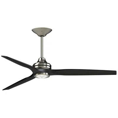 Fanimation Spitfire Dc Custom - 64 Inch - Bn With Bl Blades And Bn Led Lk