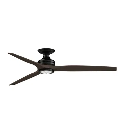 Fanimation Spitfire Dc Custom - 64 Inch Flush - Bl W/ Dwa Blades, Light Kit