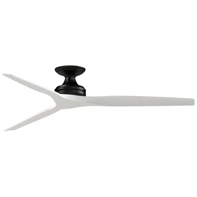 Fanimation Spitfire Dc Custom - 64 Inch Flush - Bl With Mw Blades